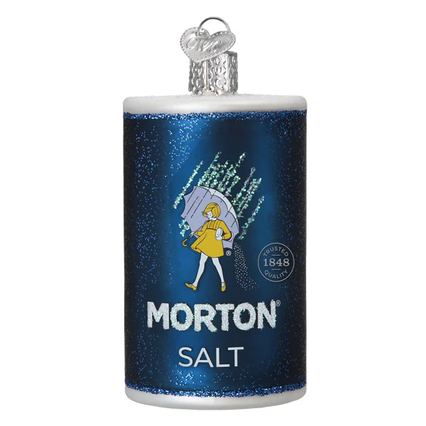 Morton Salt Canister Old World Christmas Ornament 32605