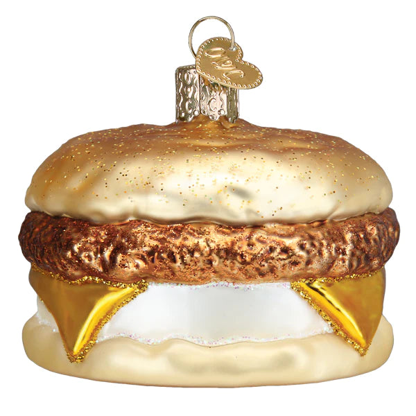 Breakfast Sandwich Old World Christmas Ornament 32620