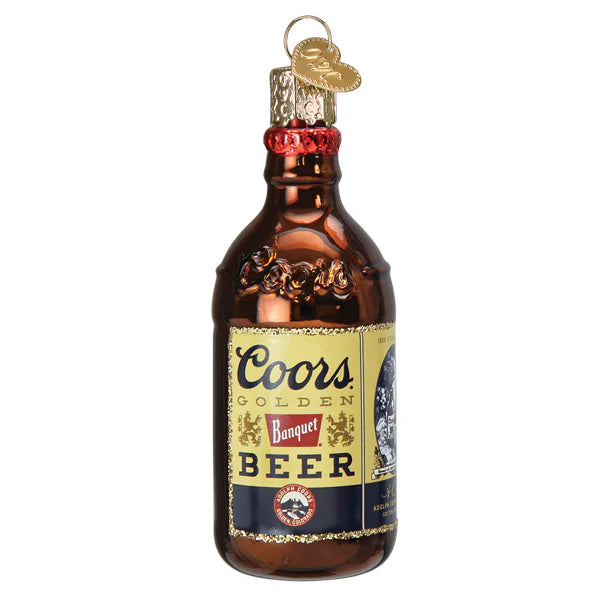 Coors Banquet Bottle Old World Christmas Ornament 32639