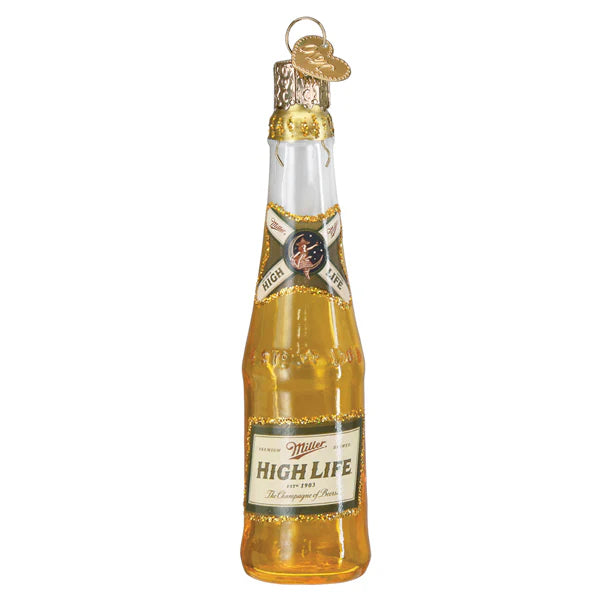 Miller High Life Bottle Old World Christmas Ornament 32640