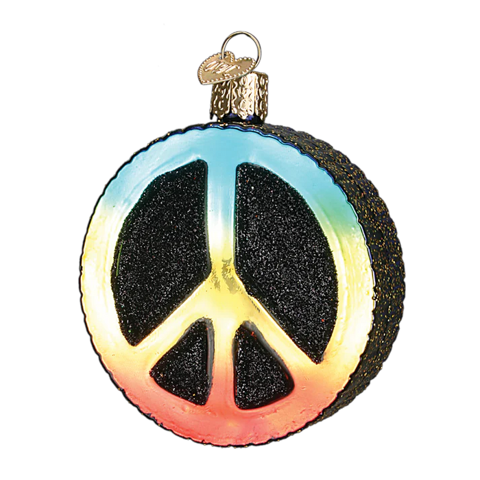 Peace Sign Ornament  Old World Christmas 36152