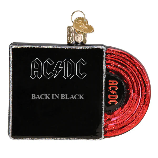 Back in Black Album Cover Old World Christmas Ornament 38072