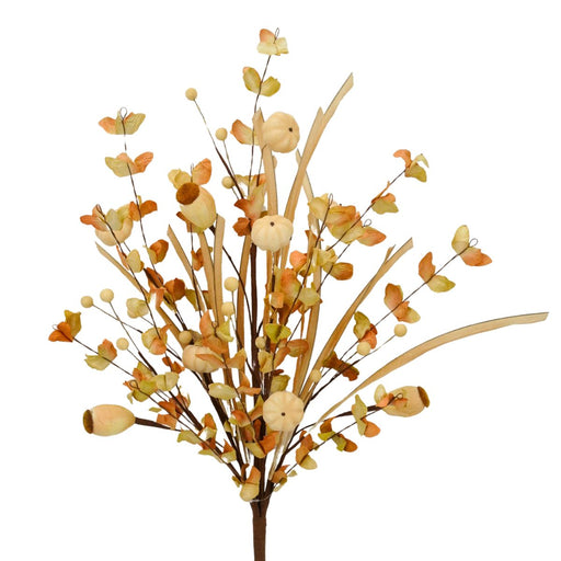 beige mini pumpkin mixed fall bush