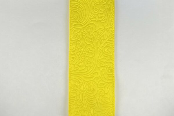 2.5" by 10 Yard Daffodil Flower Embossed Ribbon 42466-40-22