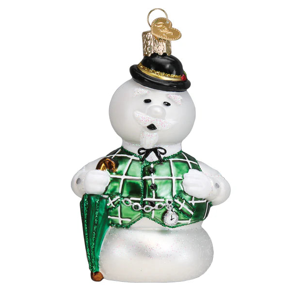 Sam the Snowman Ornament  Old World Christmas 44207