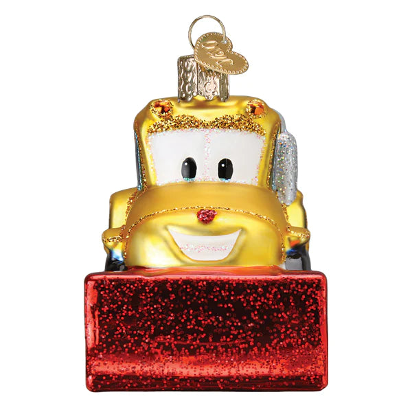 Bright-Eyed Bulldozer Old World Christmas Ornament 44217