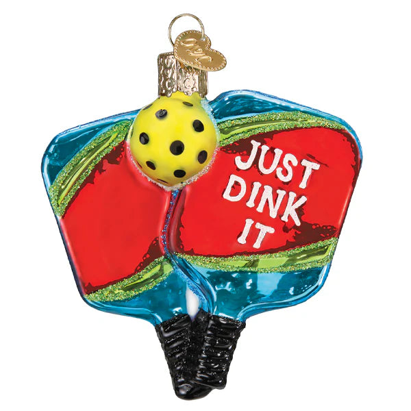 Pickleball Paddles Old World Christmas Ornament 44235