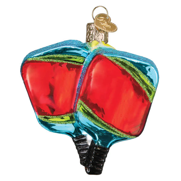 Pickleball Paddles Old World Christmas Ornament 44235