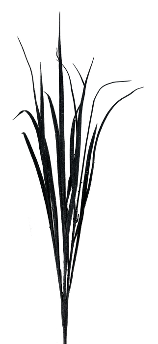 32" Black Glitter Sword Grass Spray 57093BK