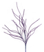 An array of complex, delicate purple branches extends against a black background, creating an abstract and artistic design. Similar to the 30" Purple Glitter Twig Spray 57169PU, certain branches are thin and elongated, radiating from a central point.