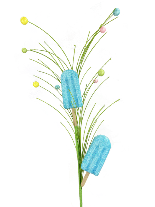 30" Blue Popsicle Spray 2 Stems 63397BL