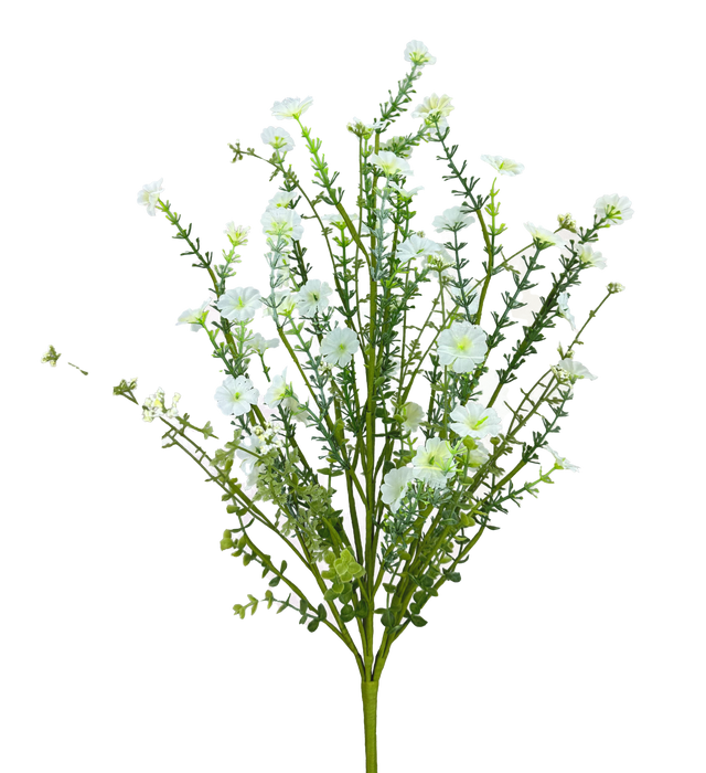 21" White    Wild Flower Filler Spray 63763WT