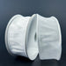 1.5"X10Y White    Faux Dupioni Ribbon 72434-09-01