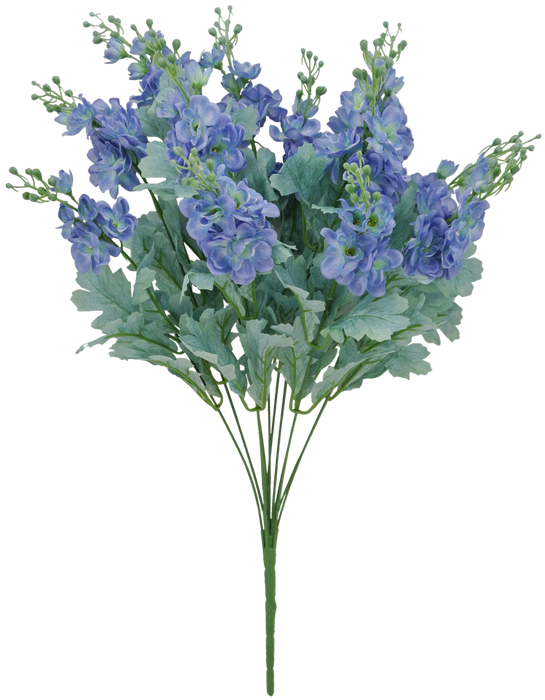 24" Delphinium Bush Blue 12 Stems 84296-BL