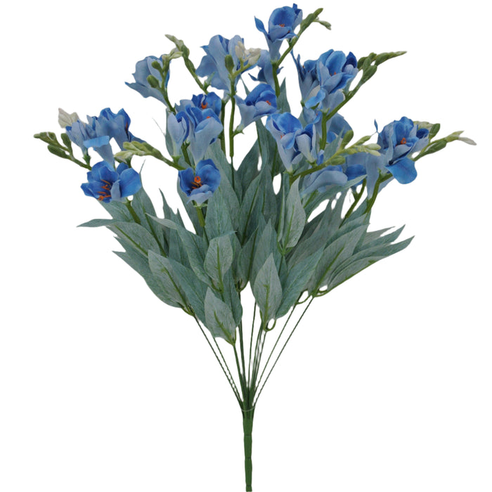 24" Freesia Bush Blue 12 Stems 84300-BL