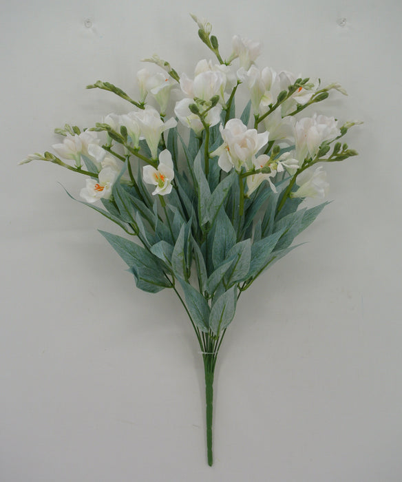 24" Freesia Bush Cream 12 Stems 84300-CR