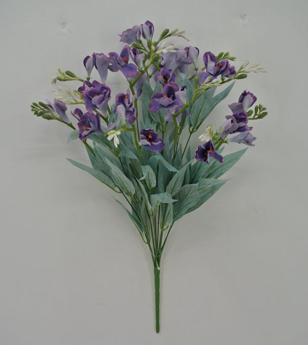 24" Freesia Bush Purple 12 Stems 84300-PU