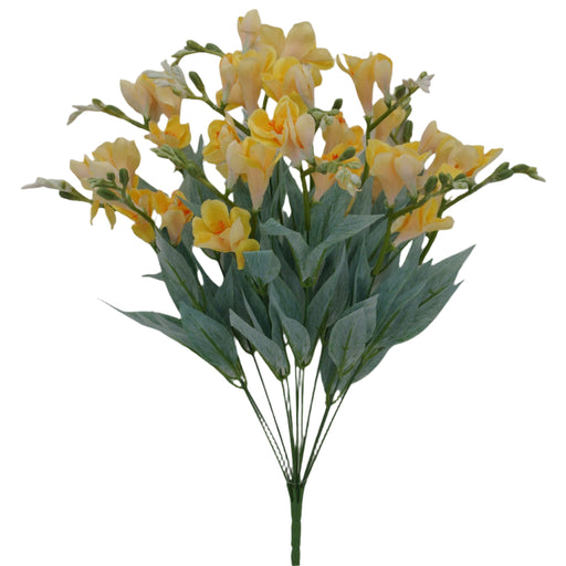 24" Freesia Bush Yellow 12 Stems 84300-YEL