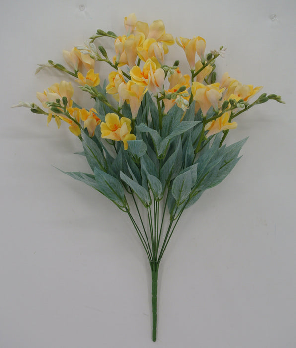 24" Freesia Bush Yellow 12 Stems 84300-YEL