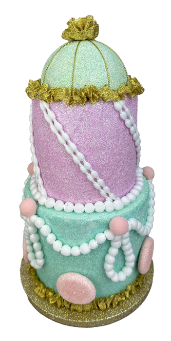 13" by 7.5" Pastel Three Tier Cake 86090PASTEL