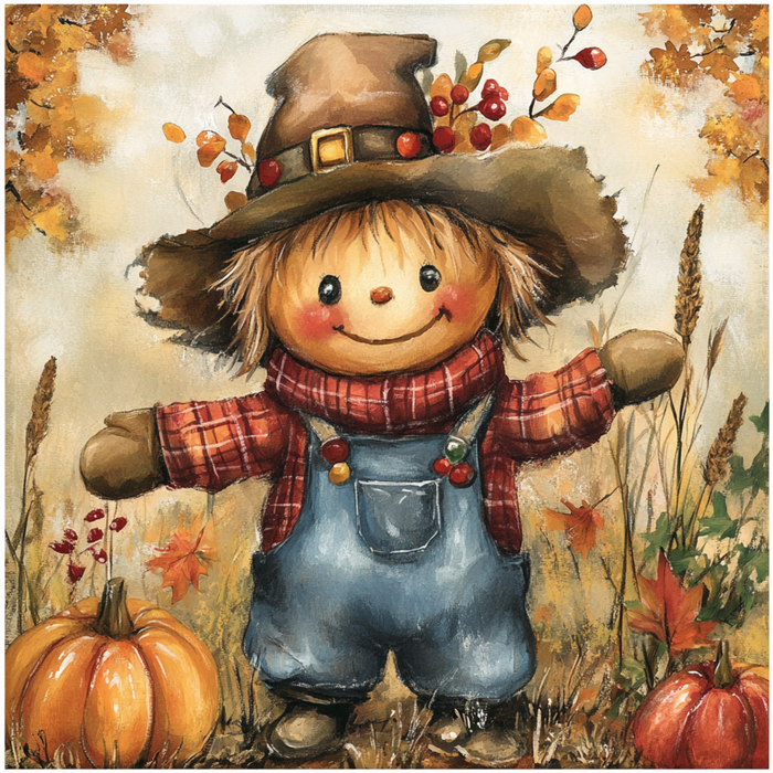 10" x 10" Baby Scarecrow Sign TTE-092