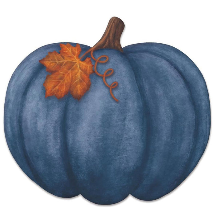 MD115103-embossed pumpkin-blue-sign