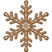   MD1199-snowflake-brown-white-sign