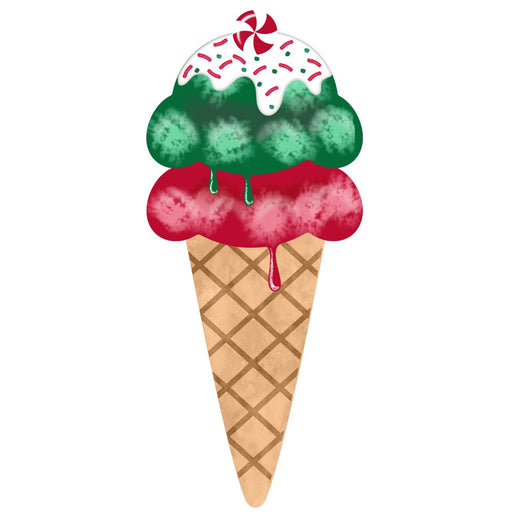 MD137496-holiday-red-green-ice-cream-cone-sign