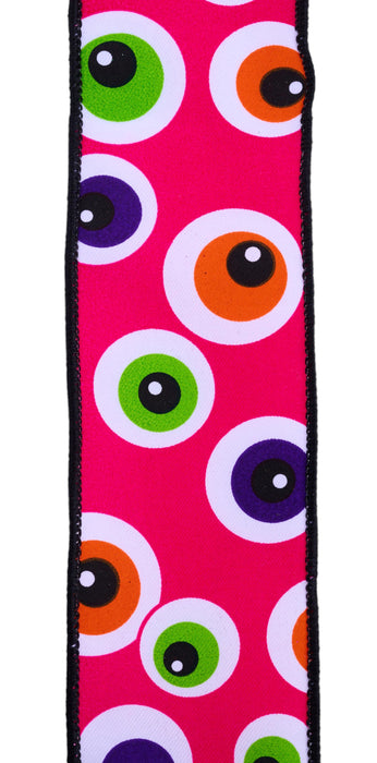 2.5"X10Yd Eyeballs Hot Pink/Multi RGF148511