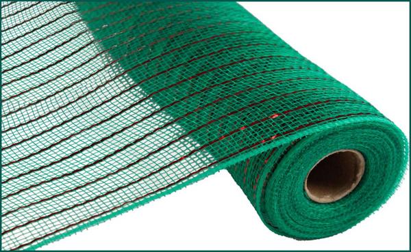 10.25" X 10Yd Emerald Green/Red Matte Wide Foil Mesh  RY8500A1