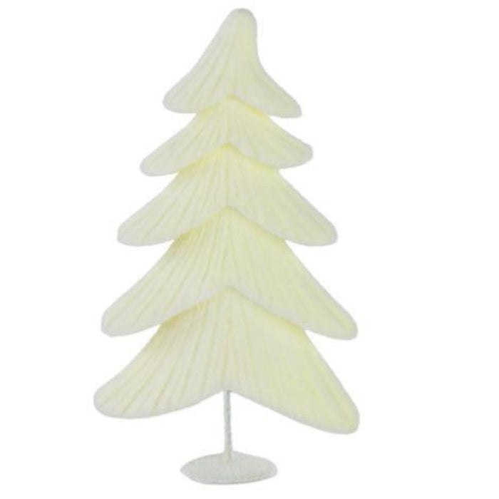 17"Hx10"L Flocked Whimsical Tree XT858898