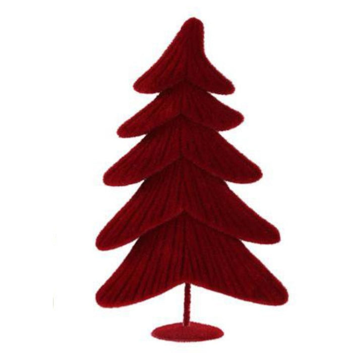 17"Hx10"L Flocked Whimsical Tree XT858898