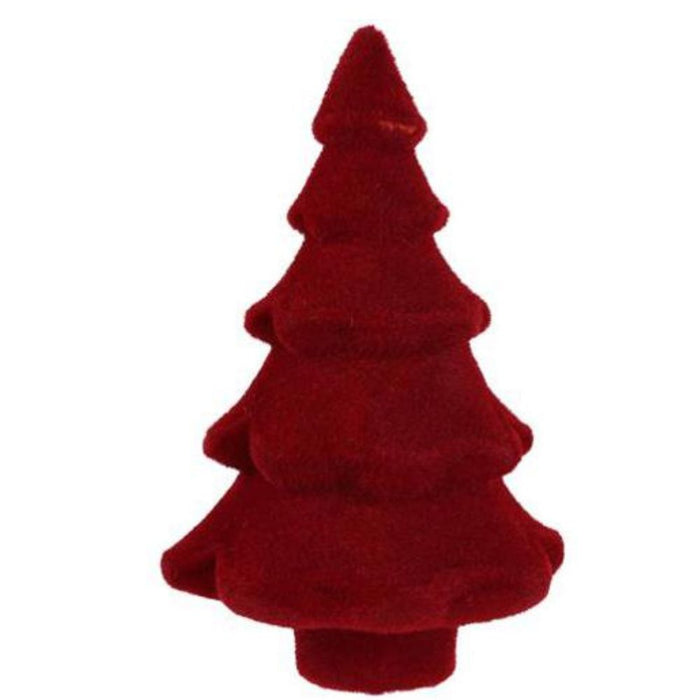 14"Hx9"Dia Flocked Full Tree  XT859298