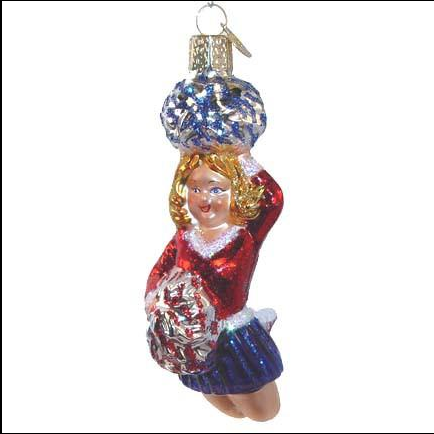 Cheerleader Christmas Ornament 10164 Old World Christmas