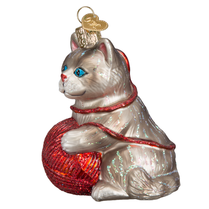 Playful Kitten 12170 Old World Christmas Ornament Assorted