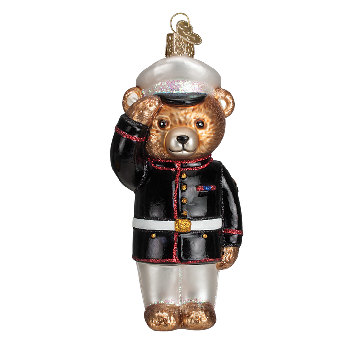 Marine Bear Ornament Old World Christmas 12403