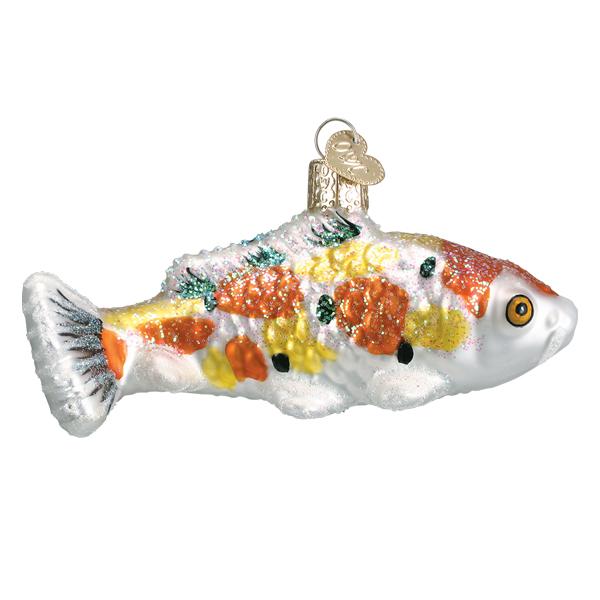 Koi Yellow Spots Ornament  Old World Christmas  12620