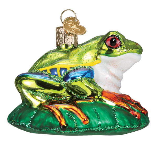 Red-eyed Tree Frog Ornament  Old World Christmas  12632