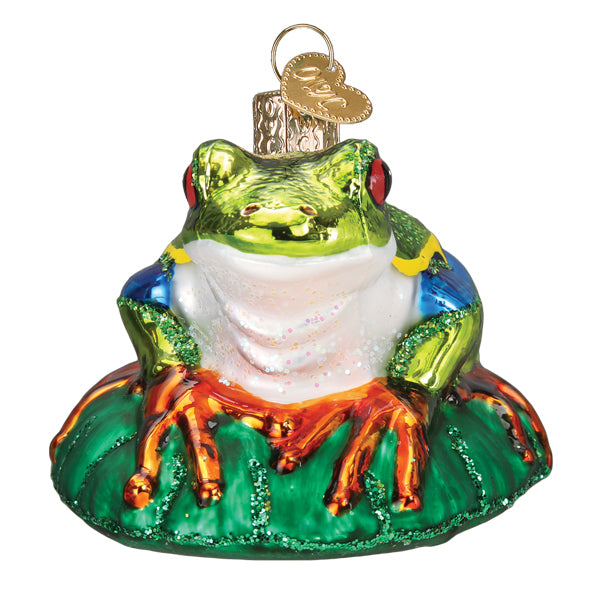 Red-eyed Tree Frog Ornament  Old World Christmas  12632