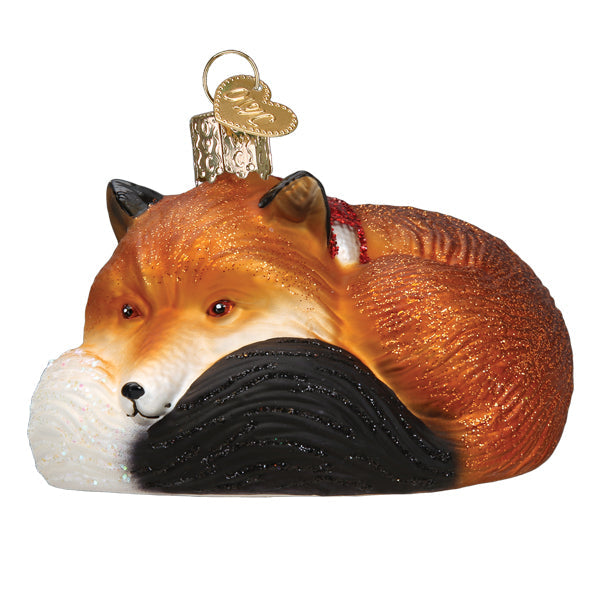 Cozy Fox Ornament  Old World Christmas  12634