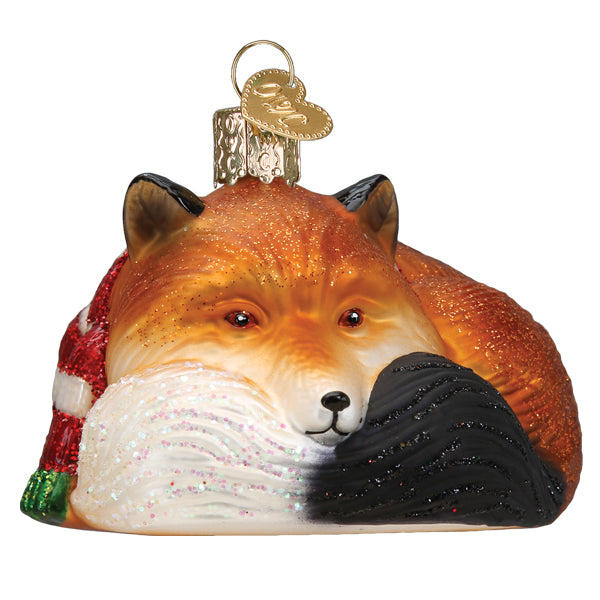 Cozy Fox Ornament  Old World Christmas  12634