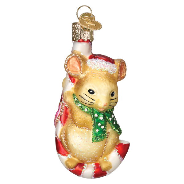 Christmas Mouse Ornament  Old World Christmas  12637