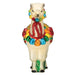 Celebrate with the Festive Alpaca Ornament by Old World Christmas, featuring vibrant beads and ribbons in red, green, blue, and yellow. This shiny ornament showcases a white face and radiates a decorative, playful charm ideal for "Fleece Navidad." (Product ID: 12642)