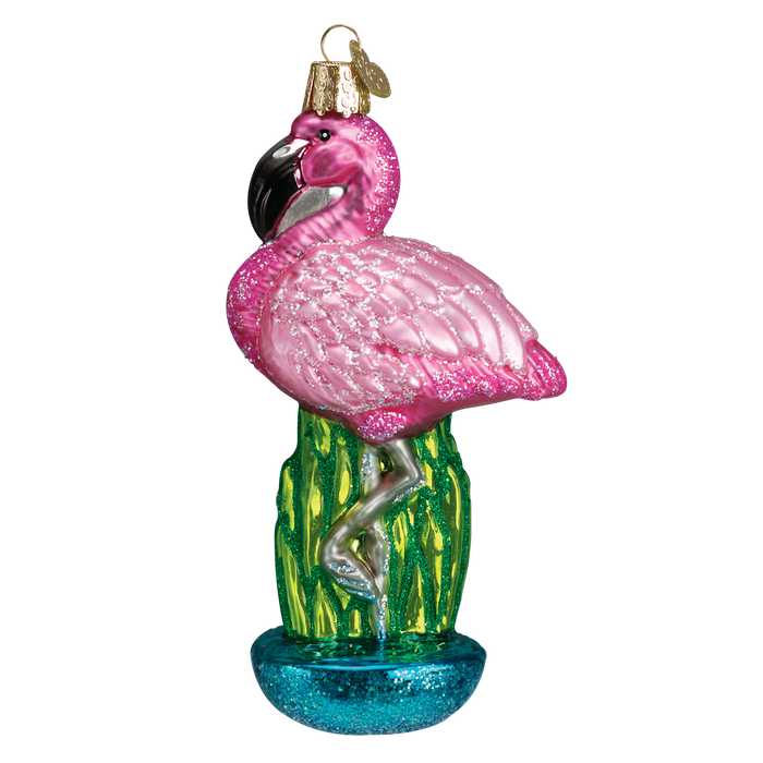 Flamingo Ornament Old World Christmas 16023