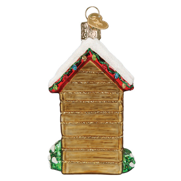 Holiday Outhouse Ornament  Old World Christmas  20130