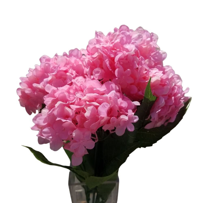 19" Pink Hydrangea Bush x 5 Stems 30334PK