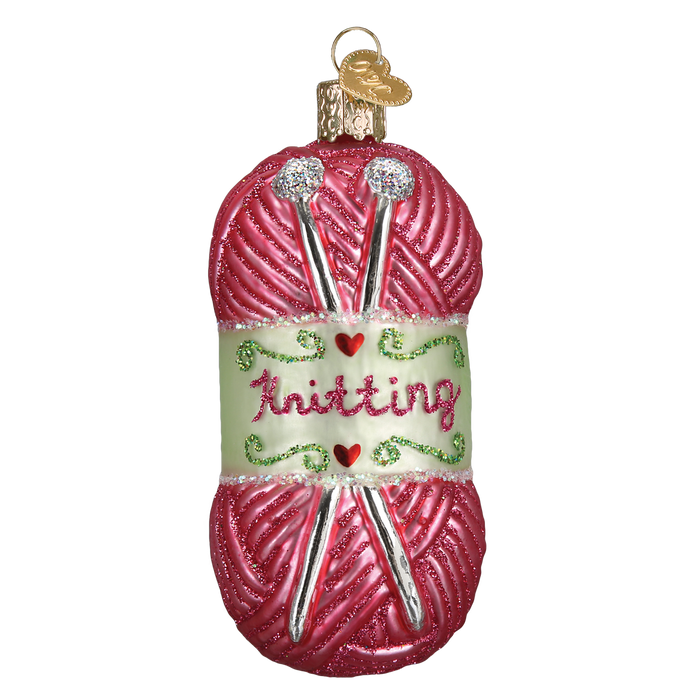 Knitting Yarn Ornament Old World Christmas Ornament 32255