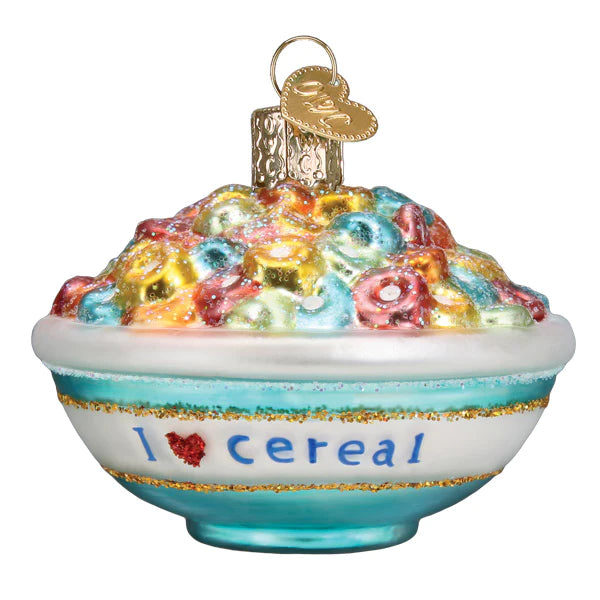 Bowl of Cereal  Old World Christmas Ornament 32477