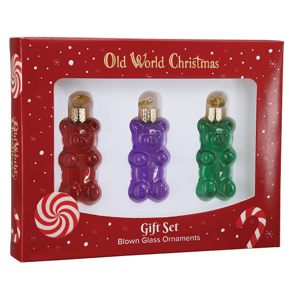 Jelly Bear Set Ornament  Old World Christmas  32487