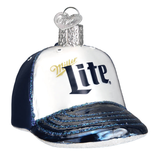 Miller Lite Baseball Cap Old World Christmas Ornament 32565